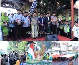 50.000 Orang Ramaikan Pawai Santri Nusantara di Sidoarjo