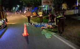 Dua Pengendara Motor Korban Tabrak Lari, Satu Tewas di TKP Satu Lainnya Terluka di JL Raya Ponorogo - Solo