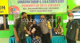 Camat Balongbendo Minta Segera Direalisasikan, Penerima BLT DD Lanjutan Jabaran Bertambah 101 KPM