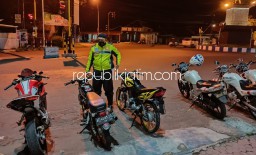 Belasan Motor Berknalpot Brong Tak Sesuai Standar Pabrik Disita Polres Ponorogo Saat Operasi Balap Liar