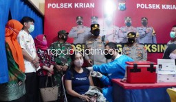 Animo Warga Tinggi, Polresta Sidoarjo Tambah Posko Siaga Vaksin 24 Jam Baru di Krian dan Tanggulangin