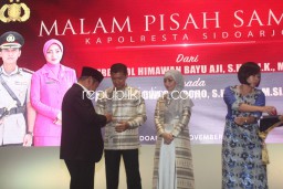 Zain Resmi Gantikan Himawan, Mantan Kapolresta Sidoarjo Berterima Kasih Ke Bupati