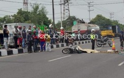 Pengendara Motor Tewas Tertabrak Truk di Samping Tol Waru