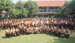 900 Penggalang SD/MI di Sidoarjo Ramaikan Lomba Jelajah Kota 2019