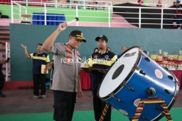 Wakapolresta Sidoarjo Buka Lomba Drum Band Kapolresta Cup