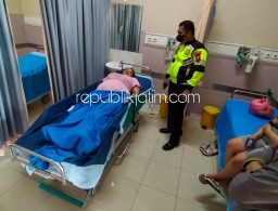 Pemotor Perempuan Asal Bakungpringgondani Tertabrak Motor Balap Luka Sobek di Mulut dan Kepala