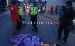 Pria Pengendara Motor Honda Beat Mendadak Jatuh Tewas di JL Raya Depan Puskesmas Sukodono