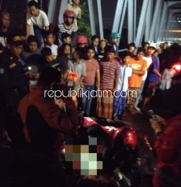 Pengendara Mio Tewas Terlindas Diseruduk Truk Trailer Hendak Belok