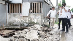 Picu Banjir, Wabup Sidoarjo Minta Bangli di Atas Kali Buntung Tambakrejo Waru Segera Dibongkar