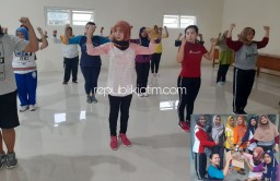 Hanya Bermodal Rp 2.000, Ibu-Ibu dan Lansia Leminggir Bisa Senam Aerobik