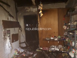 Lupa Matikan Kompor Gas, Dua Rumah di Tanggulangin Terbakar