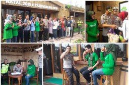 Polresta Sidoarjo Bangun Pos Pelayanan Nataru Berkonsep Go Green