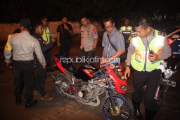 Antisipasi Miras dan Penyalahgunaan Narkoba, Kapolresta Sidoarjo Sisir Kota Sidoarjo