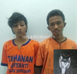 Dua Pemuda Gondol Motor di Sukodono Diringkus Polisi