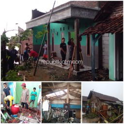 Dua Desa di Sidoarjo Diterjang Puting Beliung, Puluhan Rumah Warga Rusak
