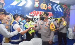 Kapolresta Sidoarjo Cek Pos Pam dan Pos Yan Ops Lilin Semeru 2021