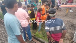 Pengendara Motor N Max Asal Jombang Tertabrak KA Logawa di Perlintasan KA Krian