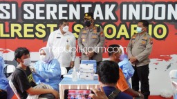 Kapolresta Sidoarjo Tetap Dorong Percepatan Vaksinasi dan Kepatuhan Prokes Digenjot
