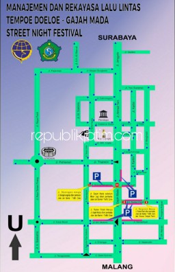 Dishub Tutup Ruas Jalan Mulai Pukul 15.00 WIB, Ini Beberapa Titik Parkir Gajahmada Street Night Sidoarjo Tempo Doeloe