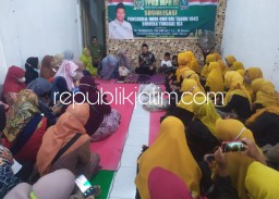 Gus Syaikhul Sosialisasi 4 Pilar Kebangsaan Bersama Fatayat Sekaligus Buka Rumah Aspirasi Pelatihan Pemasaran Online
