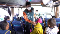 Berangkat 1.030 Pemudik, Bupati Sidoarjo Gunakan 20 Bus Tujuan Ponorogo - Trenggalek dan Jember - Banyuwangi