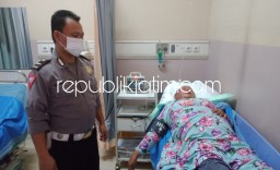 Nyeberang Honda Revo Lawan Yamaha Jupiter, Seorang Pengendara Motor Terluka Dilarikan Rumah Sakit