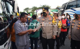 Kapolresta Sidoarjo Cek Arus Balik di Terminal Bungurasih, Setiap PO Bus Tambah Dua Armada