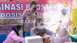 Jaga Kondusifitas Pilkades, Kapolresta Sidoarjo Cangkruk Kamtibmas di Jabon Sekaligus Beri Layanan Kesehatan