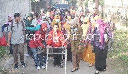 Istri Wabup Sidoarjo Berangkatkan Pengenalan Lingkungan SLB Negeri Gedangan