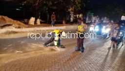 Tersenggol Truk Box, Pengendara Motor Asal Mojokerto Tewas Tertabrak Truk Kontainer di JL Raya Berbek Industri Waru