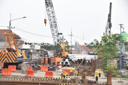 Progres Proyek Flyover JPL 64 Krian dan JPL 79 Tarik Mulai Masuki Tahap Pemasangan Tiang Pancang