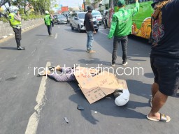 Pria Pengendara Honda Vario Tabrak Truk Box Terpental Tewas Terlindas Bus di Pintu Keluar Terminal Bungurasih