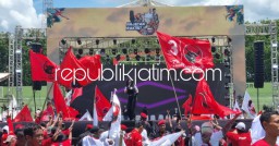 Puluhan Ribu Kader Banteng Jatim Penuhi Kampanye Ganjar - Mahfud di GOR Sidoarjo