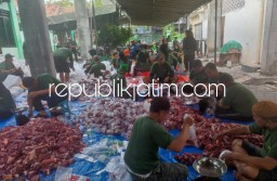 Idul Adha 1445 H Masjid Perumahan Magersari Permai Sembelih 41 Sapi 25 Kambing, Langsung Diserbu Ribuan Warga