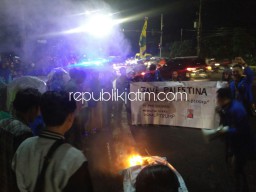 PMII Sidoarjo Aksi Solidaritas Kecam Donald Trump