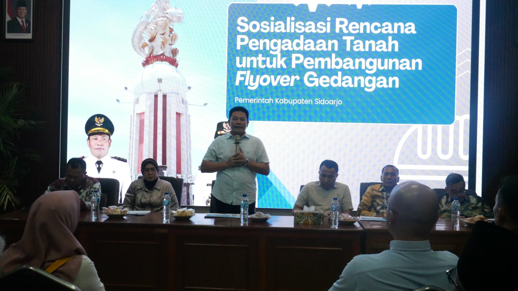 Geser ke Timur, Pemkab Sidoarjo Mulai Sosialisasikan Pembebasan Lahan Flyover Gedangan Ditarget Akhir 2026 Selesai