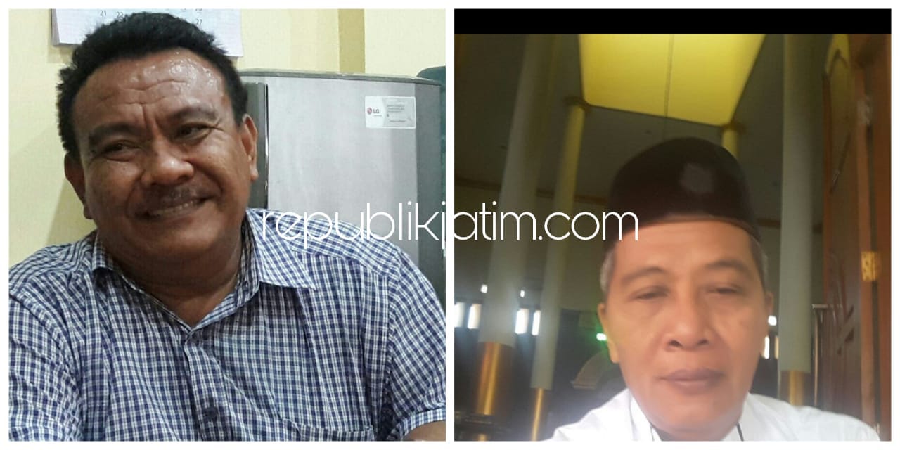 Ketua Fraksi Golkar Bintang Persatuan, Hadi Subiyanto dan Ketua AKD Sidoarjo, M Heru Sulthon