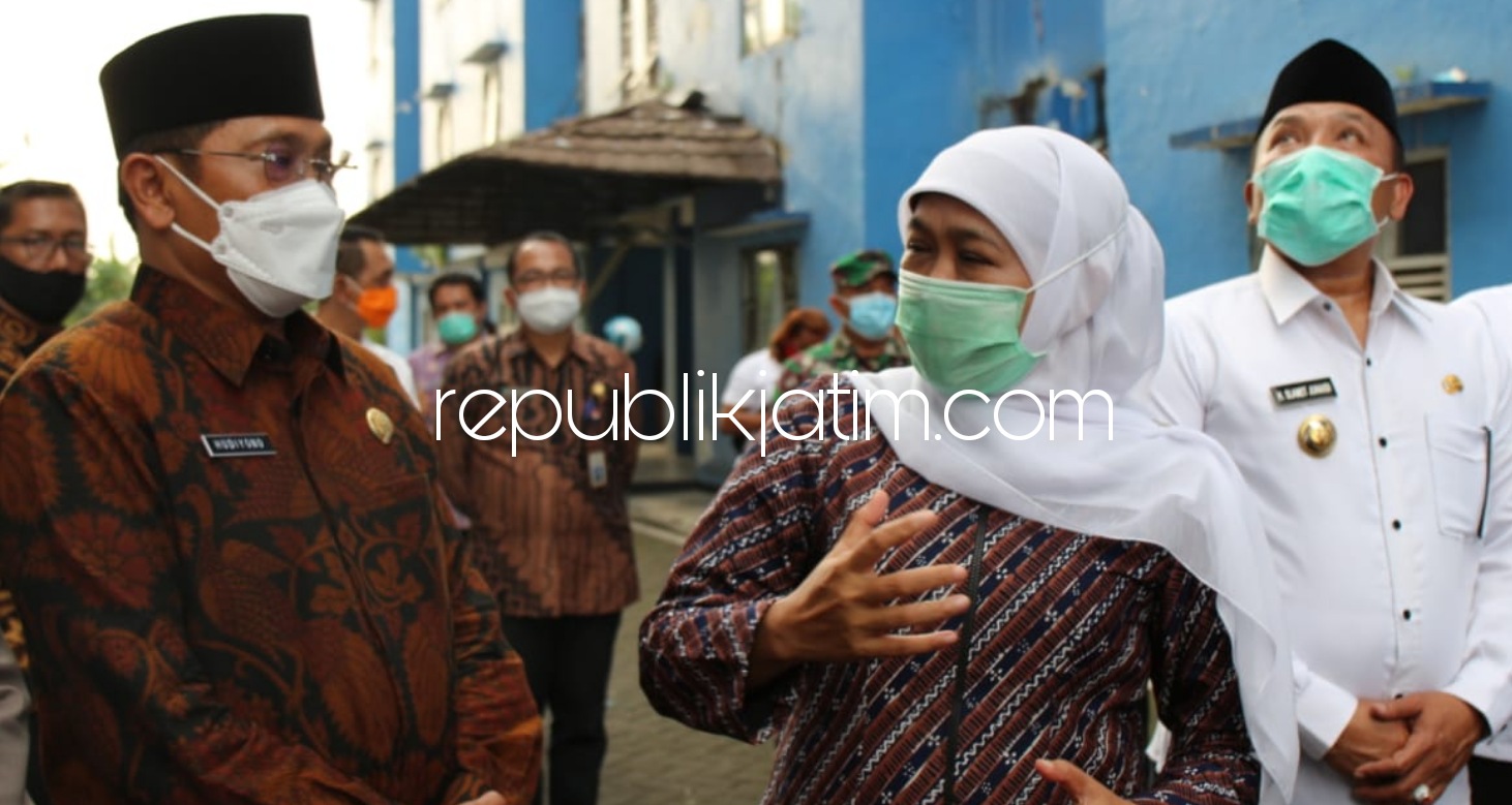 Pj Bupati Sidoarjo, Hudiyono saat bersama Gubernur Jatim, Khofifah Indar Parawansa beberapa waktu lalu. 