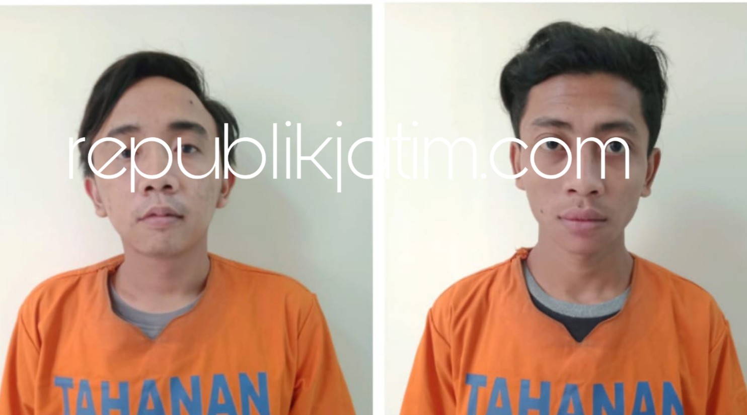 DIRINGKUS - Dua pengedar sabu-sabu asal Sukodoni, Arifuddin alias Ote dan Andy Setiawan alias Kenting diamankan tim Satuan Resnarkoba Polresta Sidoarjo, Kamis (14/05/2020).