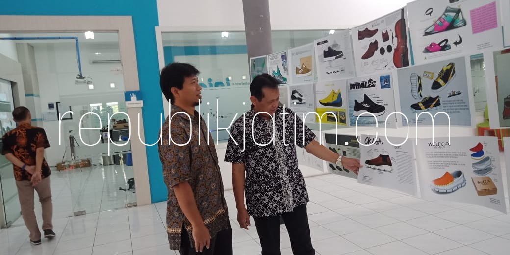 DESAIN - BPIPI menggelar Indonesia Footwear Creative Competition (IFCC) 2018 dengan 3 kategori Lomba Desain Alas Kaki, Fotografi dan Video bertema Challenge Your Creativity, di Komplek Pasar Wisata, Kedensari, Kecamatan Tanggulangin, Selasa (31/07/2018).