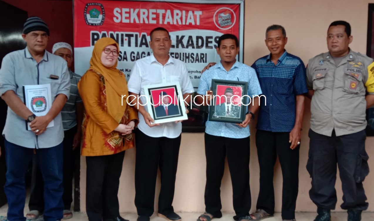 CAKADES - Cakades Gagangkepuhsari, Kecamatan Balongbendo, Sidoarjo Nur Huda dan Mustofa saat pendaftaran beberapa bulan lalu mengaku keberatan dengan penundaan Pilkades Serentak di Sidoarjo.
