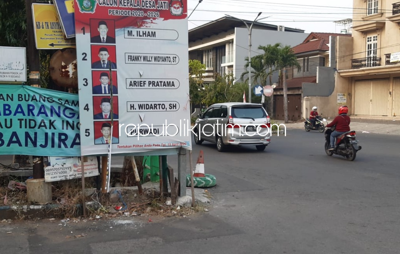 SIAP - Sebanyak 5 Cakades Jati, Kecamatan Sidoarjo siap bertarung merebut simpati warganya saat Pilkades Serentak di Sidoarjo digelar, Jumat (14/08/2020).