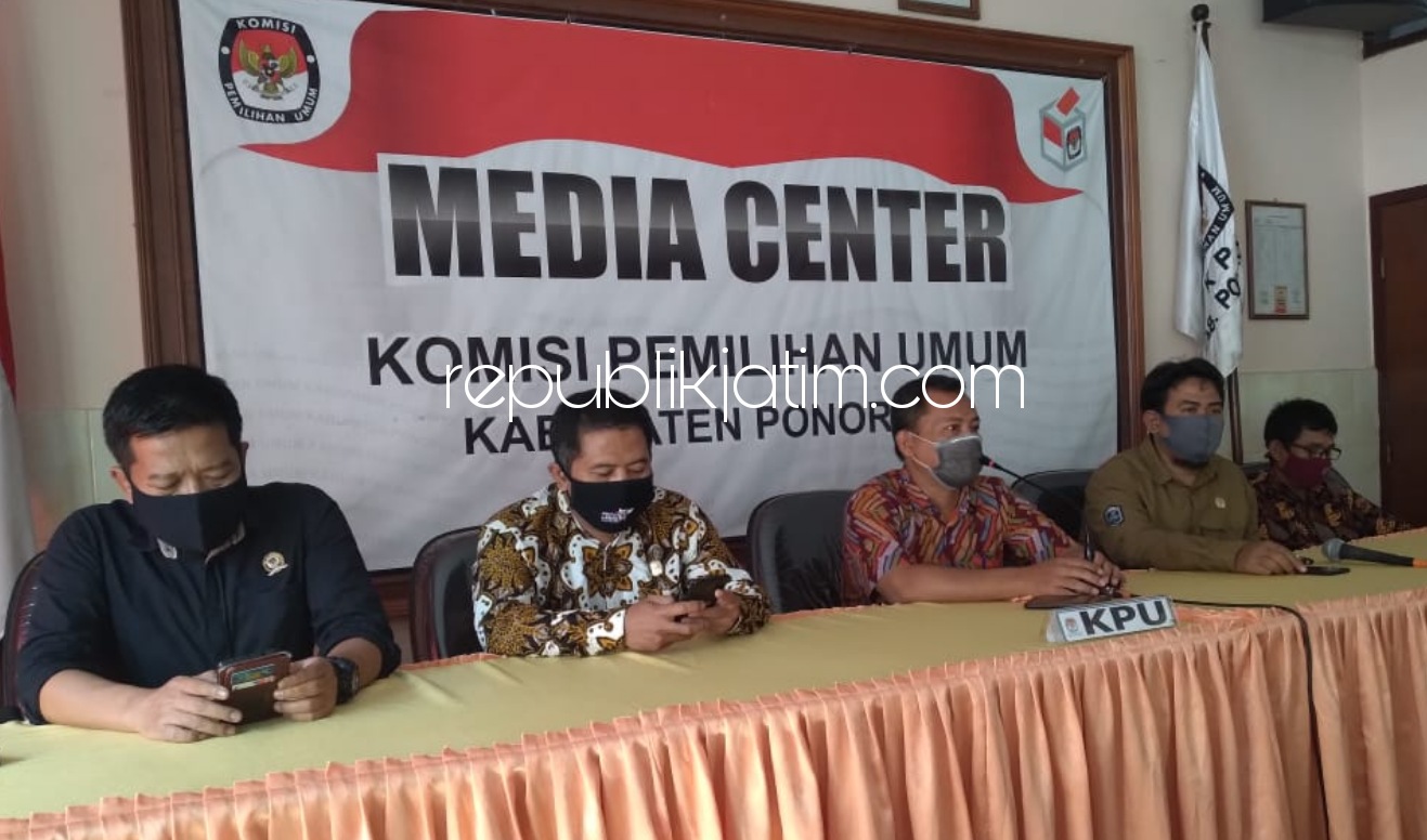PENETAPAN - KPU Ponorogo menetapkan dua Paslon yang bakal bertarung dalam Pilkada 9 Desember 2020 mendatang di Ponorogo, Rabu (23/09/2020).