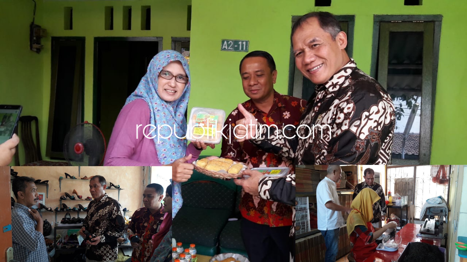 KELUHAN - Anggota Komisi V DPR RI Bambang Haryo Soekartono menampung keluhan Usaha Kecil Mikro dan Menengah (UMKM) Divenka Food milik Lenni Kristiana di Perum Griya Candi Pratama, Durungbedug, Kecamatan Candi, Sidoarjo dan UMKM lainya, Sabtu (06/10/2018).