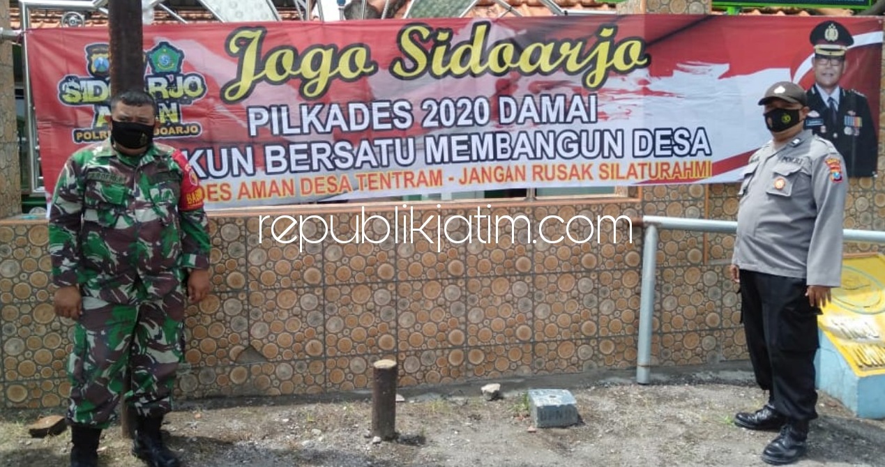 HIMBAUAN - Himbauan agar situasi Kamtibmas tetap aman dan kondusif sambil menanti pelaksanaan Pilkades Serentak 2020 dilakukan Polresta Sidoarjo dan Polsek jajaran melalui Bhabinkamtibmas, Rabu (25/11/2020).