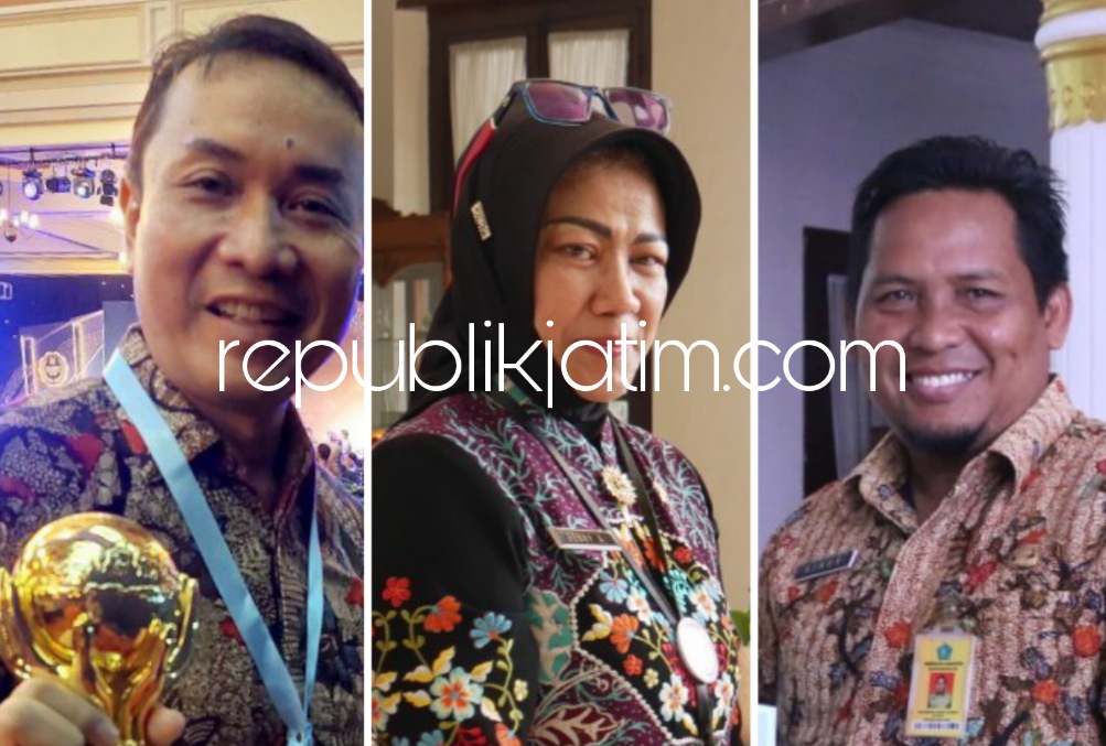 LOLOS - Sebanyak tiga calon Sekda Sidoarjo yang dianggap lolos untuk mengikuti seleksi tahap selanjutnya Andjar Surjadianto, Dr Fenny Apridawati dan M Ainur Rahman yang bakal ikut tes kesehatan, Selasa (14/11/2023).