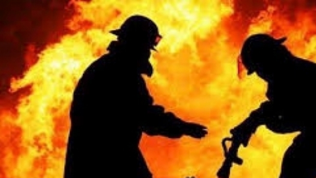 Ilustrasi orang terbakar 